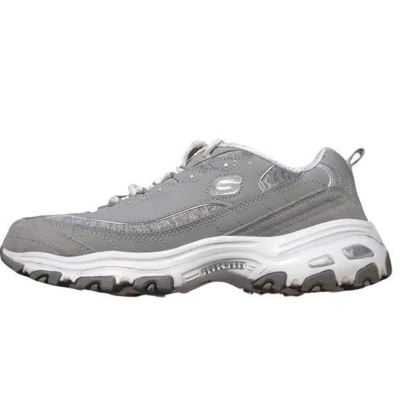 Skechers D'Lites Shoe Sneaker Women Size 10 Gray Air Cooled Memory Foam 11936 - Picture 1 of 6